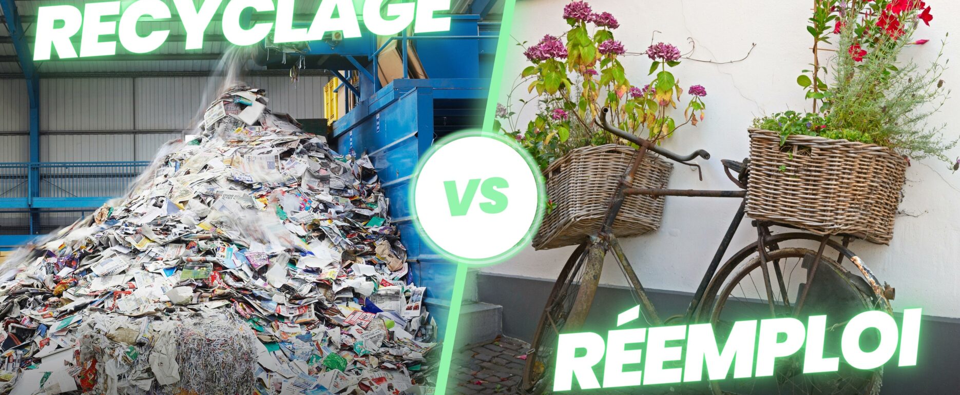 Recyclage VS Réemploi en entreprise